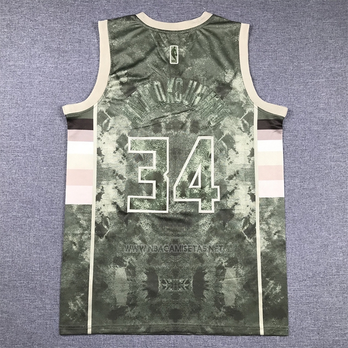 Camiseta Milwaukee Bucks Giannis Antetokounmpo NO 34 Select Series 2023 Marron